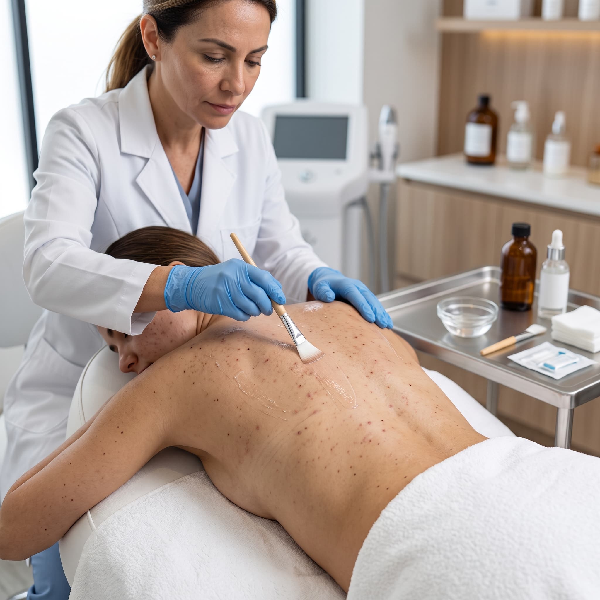 Peeling espalda antiacné